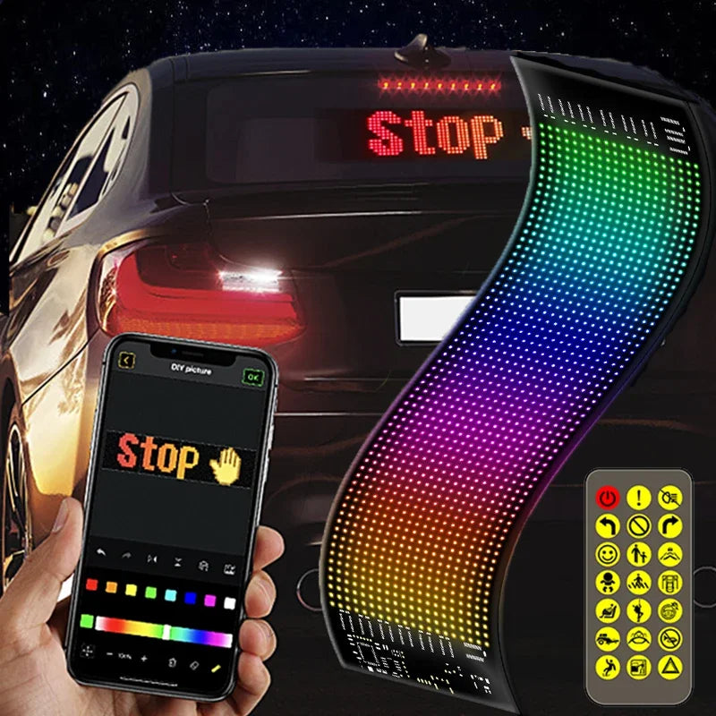 Car LED Matrix Display - Bluetooth Controlled Scrolling Text Board